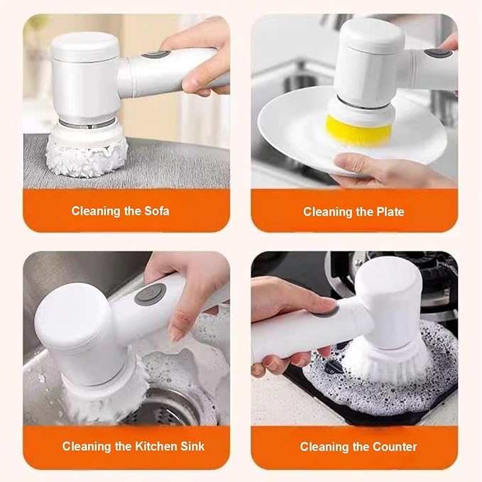 Electric Power Scrubber 5-in-1