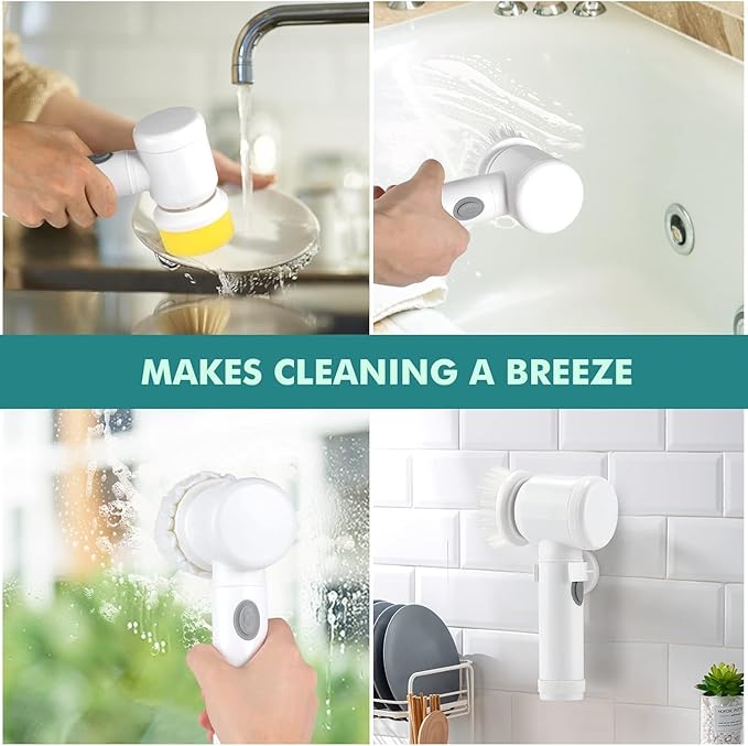 Electric Power Scrubber 5-in-1