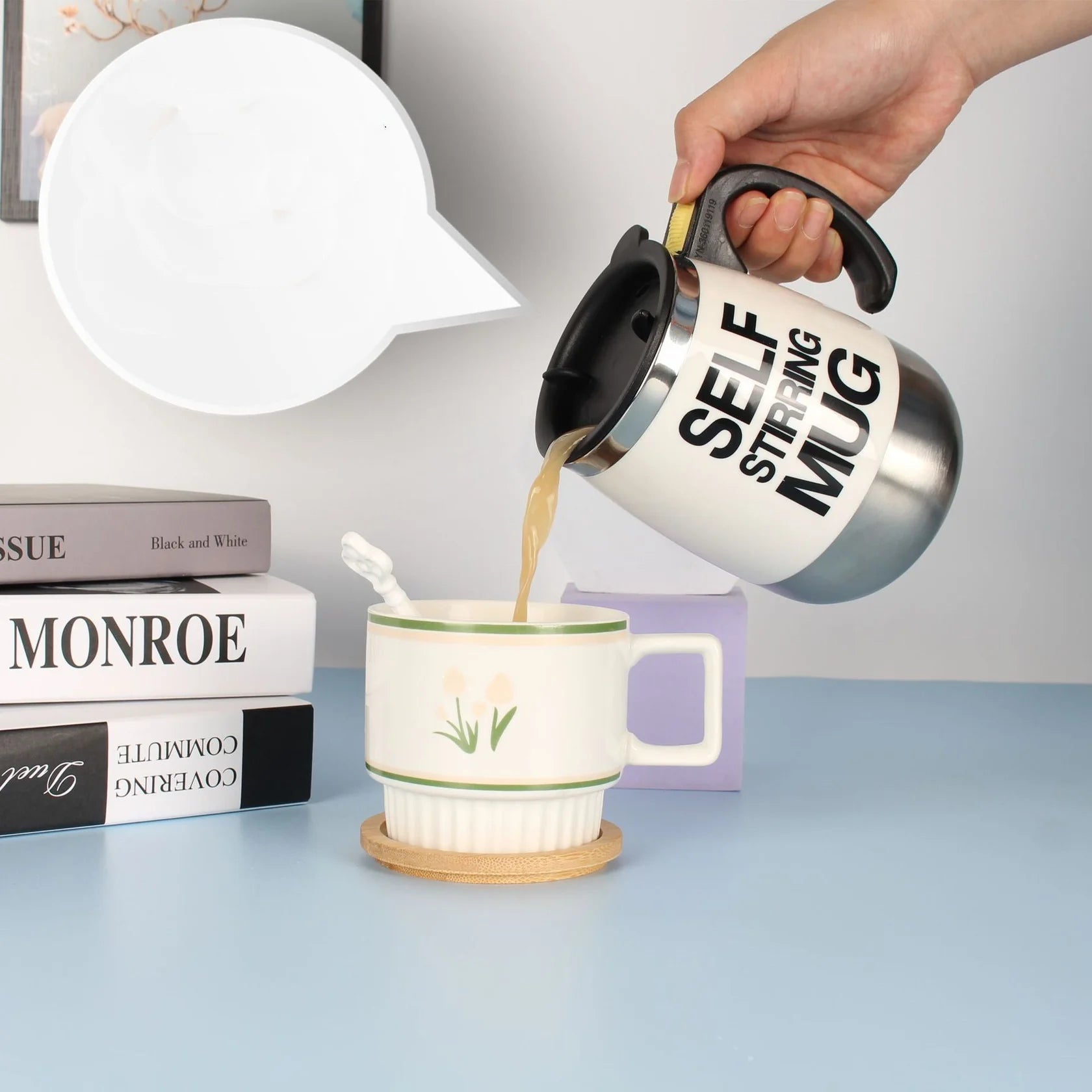Electric Stirring Coffee Mug